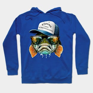 Fishing Lake Winnipesaukee Hoodie